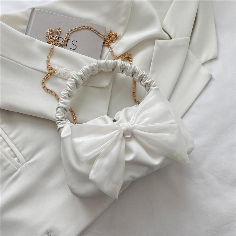 This year's popular small bag women's 2025 new fashion trend chain crossbody cute bow shoulder armpit bag