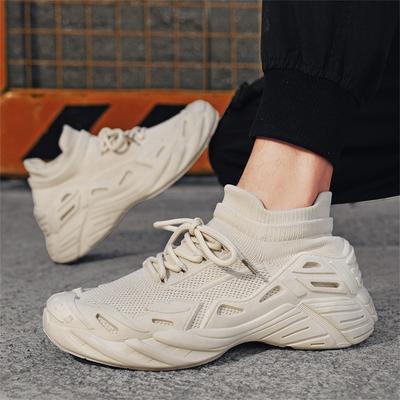 2026 Sommer Textil-Mesh-Schuhe Atmungsaktiv, Leicht, Beinig, Dicksohlige Sportschuhe Outdoor Freizeit Papa Schuhe Herren