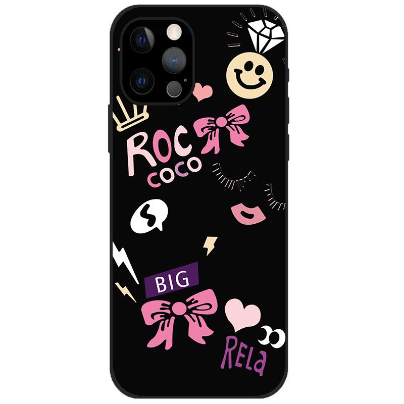 For iPhone 12 Pro Case iPhone12 Pro Bumper Silicon TPU Soft Phone Cover For iPhone 12 Pro Max / 12 Mini Case Cartoon Funda 12Pro