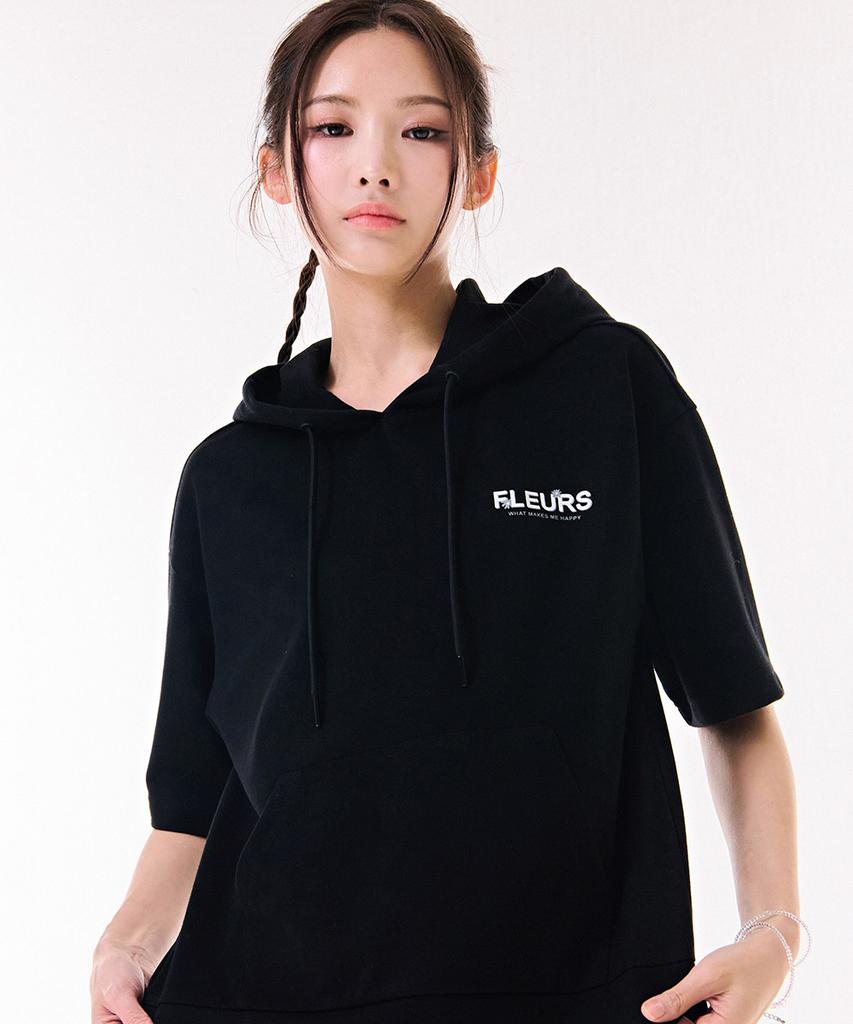 Women'S Cooling Cotton Hooded Short Sleeve T-Shirt-Dbrg5878D03
