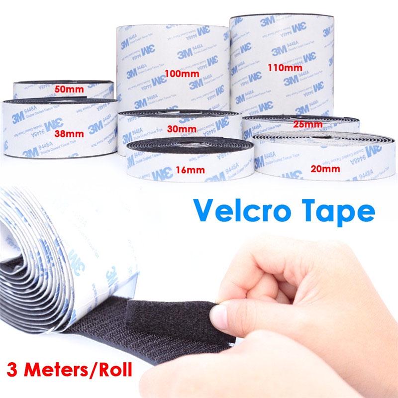 Buy 3M Tape 3 Meters/Roll Strong Self Adhesive Velcro Hook Loop Tape ...