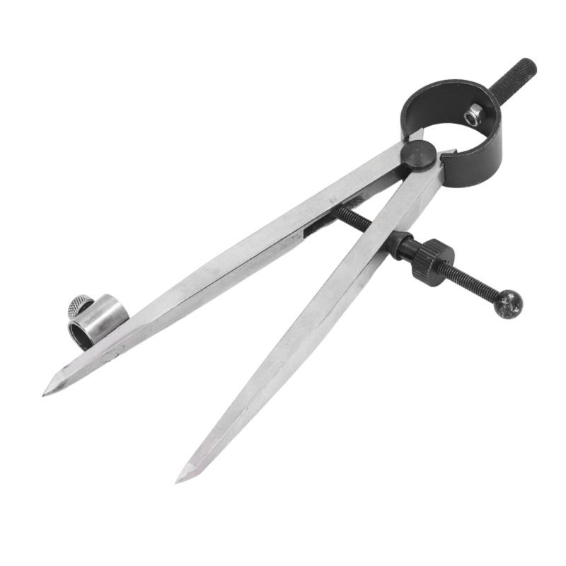 Wing Divider Gauge Carbon Steel Adjustable Angle Lockable Scribing Tool For Woodworking