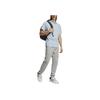 Adidas Simple Round Neck Breathable T-Shirt With Small Logo Men Tops Blue IY4142