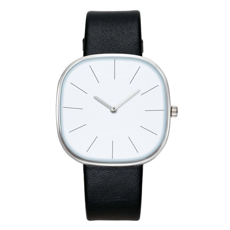 Minimalist Ladies Watch Quartz Movement With Leather Strap For Casual Wear