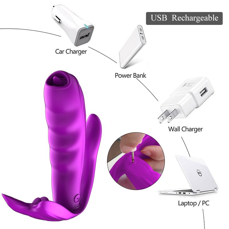 Sexuální hračka pro ženy Dálkové ovládání Vibrátor na olizování jazyka Bezdrátový stimulátor análního klitorisu Vibrační dildo Páry Hračka pro dospělé