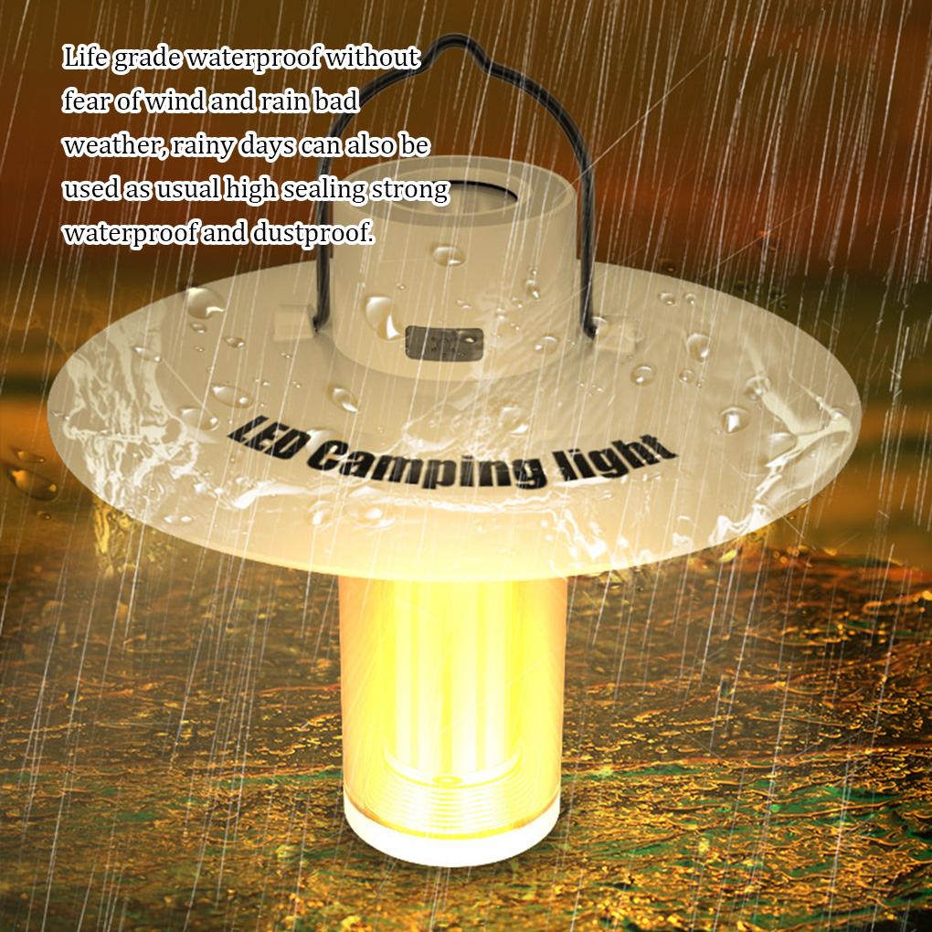 Camping Light Type-C Lantern Outdoor Lamp LED Removable Cover Tent Supplies Waterproof Floodlight Hanging Pendent