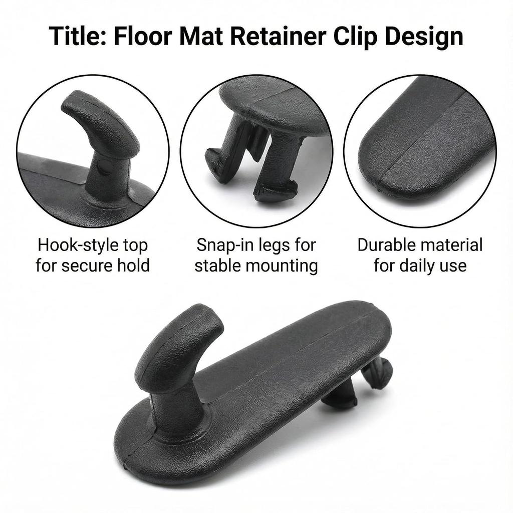12 stuks Autovloermat Clips, Universele Pasvorm voor Toyota Lexus, Antislip Laadruimte Mat Bevestigingshaken, Zwart