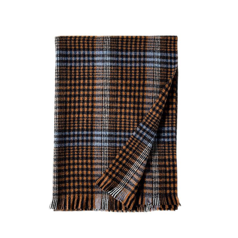 2025 autumn and winter scarf scarf women's plaid scarf imitation cashmere scarf scarf winter versatile shawl