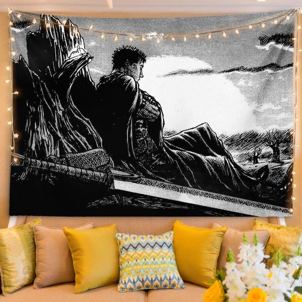 Anime Wallpaper Berserk Sleeve Art Wall Decoration for Bedroom Living Room Home Decor Guts Graphic Tapestry