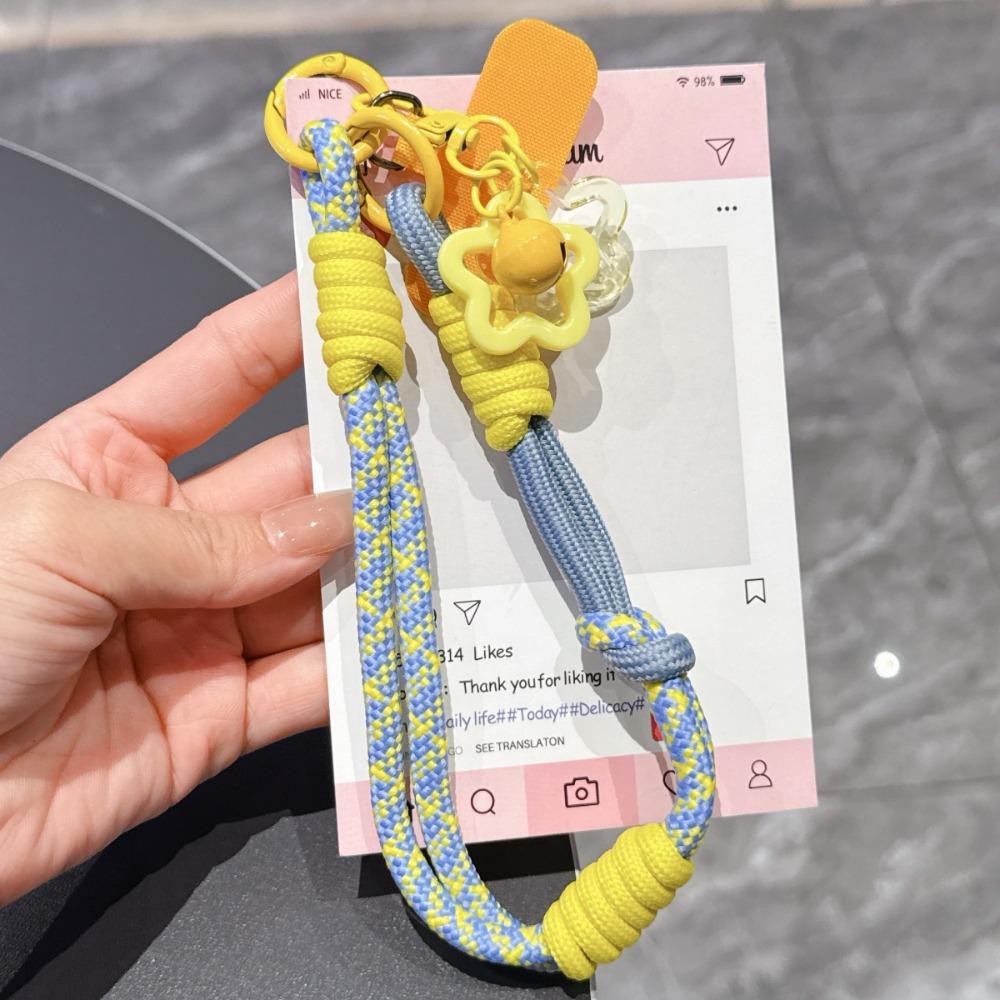 

Portable Pendant Phone Lanyard Star Bell Hanging Wrist Strap Anti-Loss Phone Case Connection жовтий