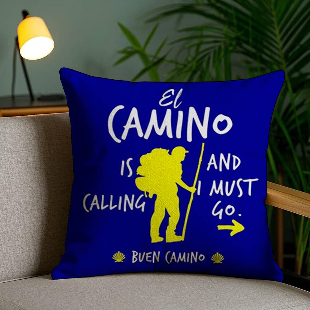 Movie C-Camino De Santiago Pillow Case Sofa Short Plush Double-sided HD Printing Room Home Office Gift Cushion Cover