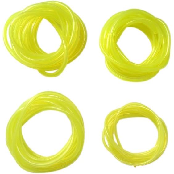 4 Sizes Gas Fuel Line Hose Yellow 8FT Fuel Tube for 2 Cycle Small Engine