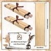 Epakh 2 Pack Blank Paper Scrolls 9 x 144 Inches Wrapped on Wood Rod for Writing, Drawing, Calligraphy, Wedding Vows, Cosplay Prop, Renaissance