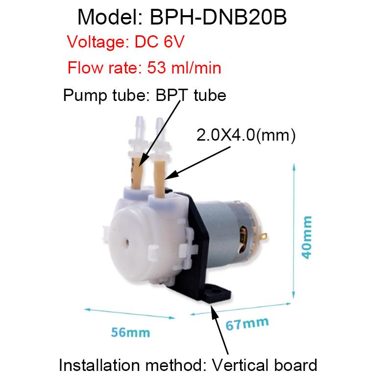 L Board DC 6V 12V 24V peristaltic pump dosing pump aquarium laboratory analysis BPT heat-resistant can be used weak acid alkali EU