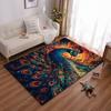 Colorful Artistic Peacock Pattern Carpet for Living Room Decor Suitable for Use As an Anti-slip for Living Room Bedroom Sofas