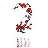 Applique - Plum Blossom Flower Branch Embroidery Patch Motif Iron Sew On Fabric