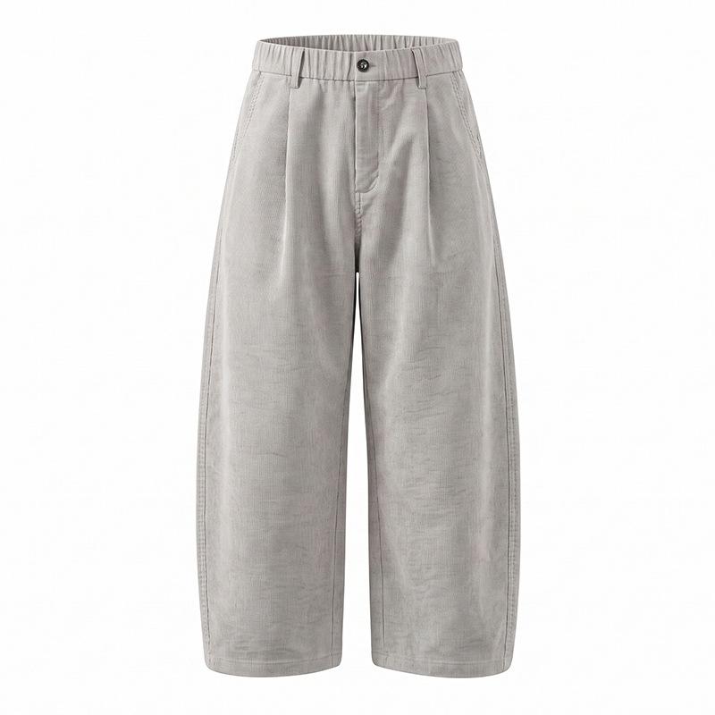 Corduroy men's pants spring and autumn high-end American retro boys wear ruffian handsome high-end men's casual trousers