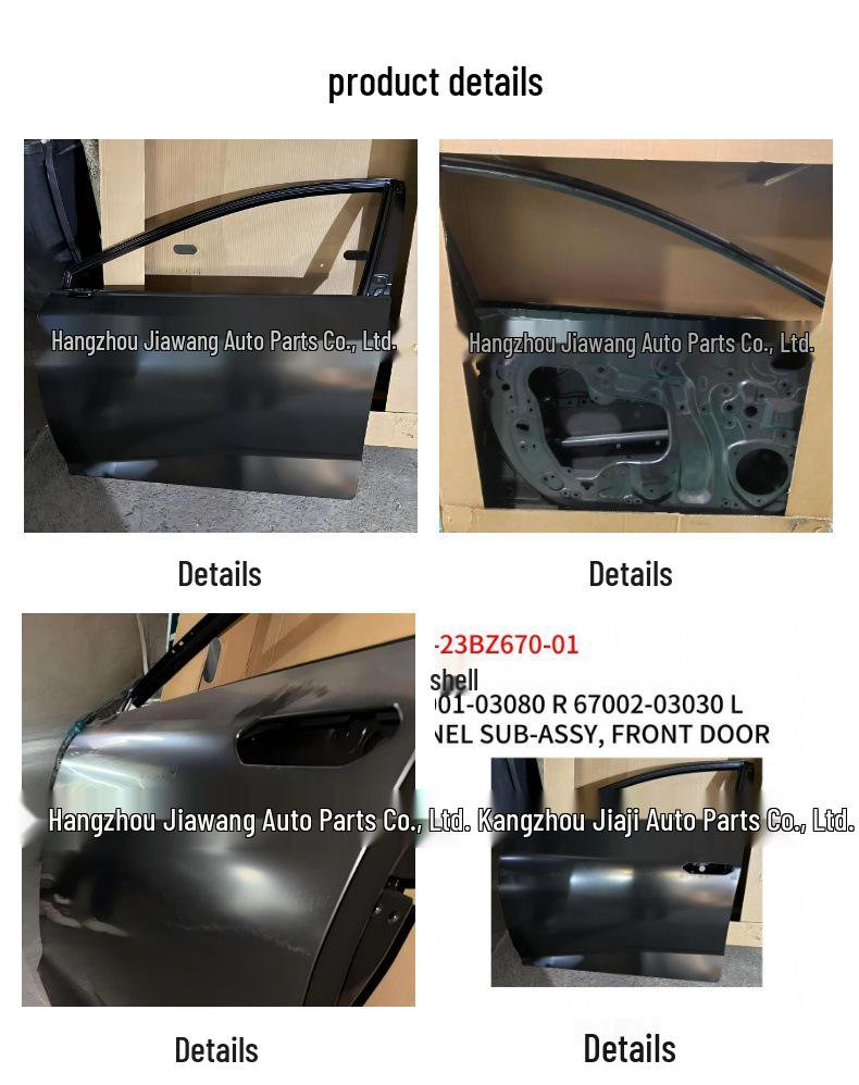 Toyota 2023 BZ3 Front Door Shell: Right 67001-03080 & Left 67002-03030