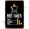 Vintage Tin Sign Dad`s BBQ Yard Outdoor Party Decoration Metal Sign Plate Retro Barbecue Decor