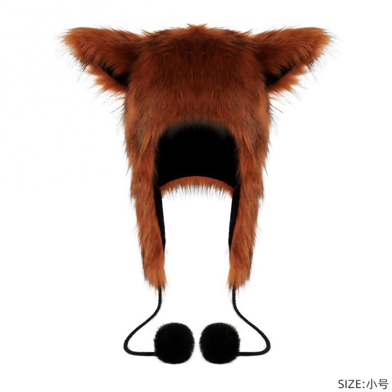 Warm Fuzzy Tribal Hat With Cat Ears Ear Flaps Winter Wool Blend Adults Kids