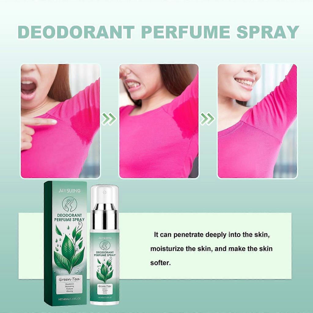 JAYSUING Deodorant Perfume Spray, Armpit Sweat Deodorizing Refreshing Whitening Deodorizing Body Lasting Deodorizing