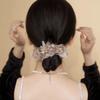 2025 Luxe Floral Hair Tie & Headband - Women's Elegant Ponytail & Updo Accessory