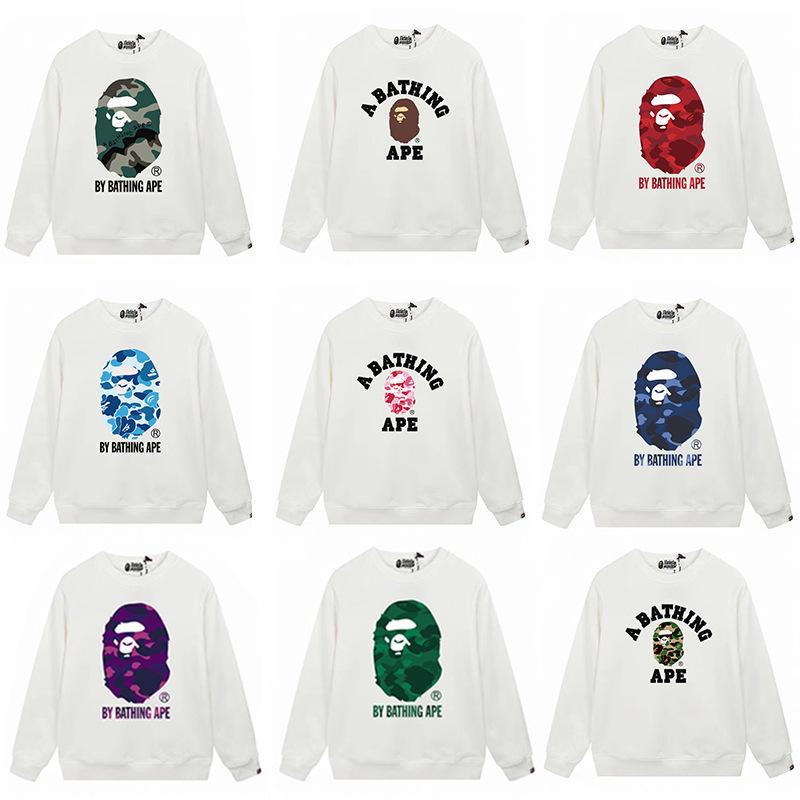 Herrtröja med lång ärm, boktryck och frotté - Höst/Vinter Casual Pullover Trendig Topp