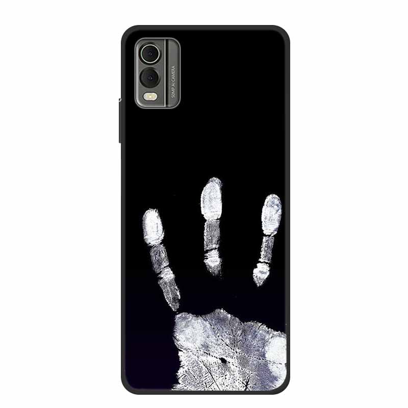 Pentru husă Nokia C32 6,5" Husă spate din silicon moale TPU de lux Carcase pentru telefon pentru NokiaC32 Protector drăguț Rezistent la șocuri Flori Capa