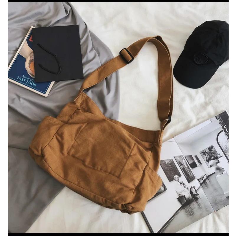 Women's Messenger Bag Vintage Handbag Canvas Shoulder Tote Bags Casual Crossbody Handbags