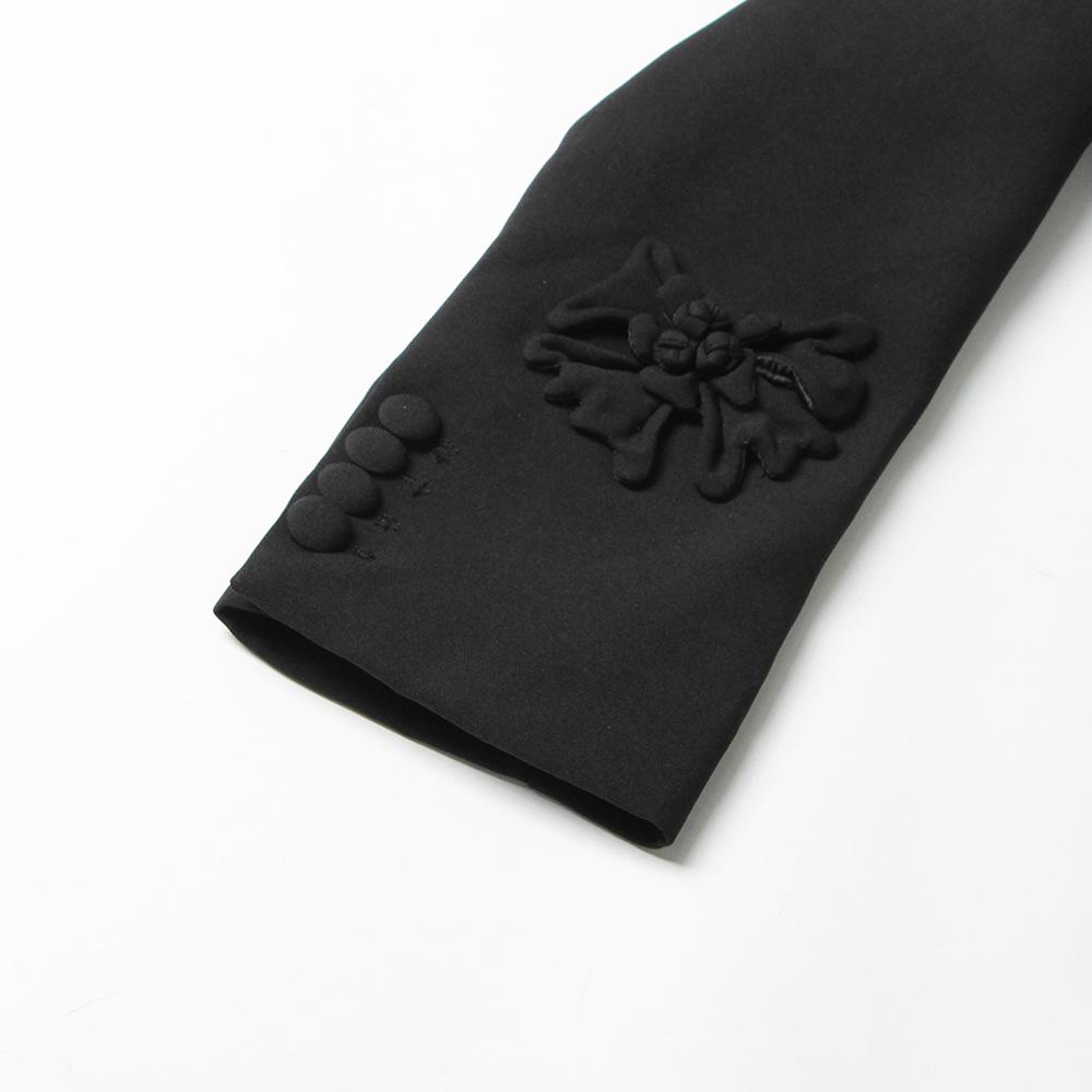 2026 Spring Women's Suit: Double-Breasted with 3D Flower Details – European & American Style