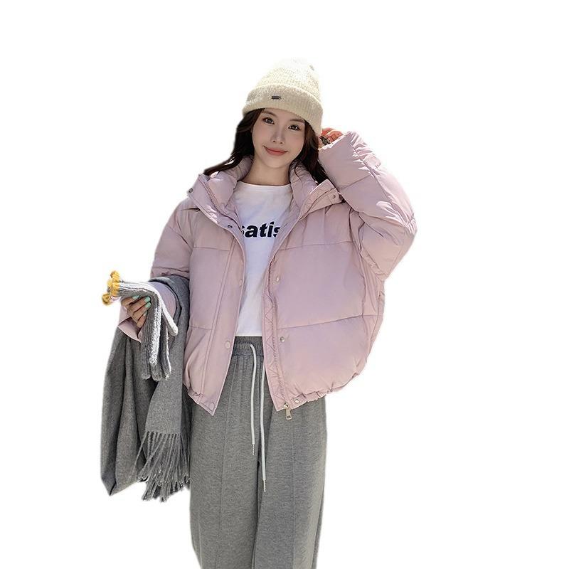 Winter 2025 New Korean Cotton Jacket Hooded Down Cotton Jacket Student Loose Padded Jacket Fashion Jacket Short Style