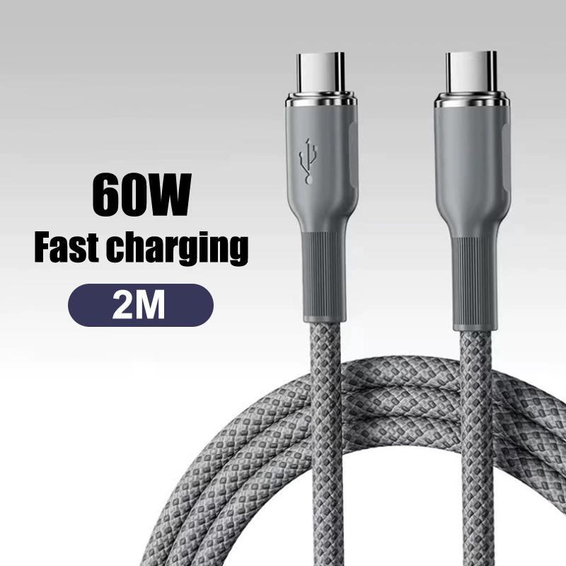 Usb To Type C Cable Date Sync Line Fast Charging For Huawei Android Phone Braided Charger Cable
