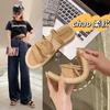 Fashion Big Size Beach Shoes Slippers Flat Slipers Women Slides Fashion Lady Sabot 2025 Soft Luxury Girl Rome Scandals Slippers Casual B