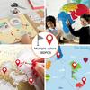 280PCS Map Location Stickers,Self Adhesive Peel and Stick Indicator Labels,Map Pointer Stickers for Marking Camping Adventure Sites or Travel