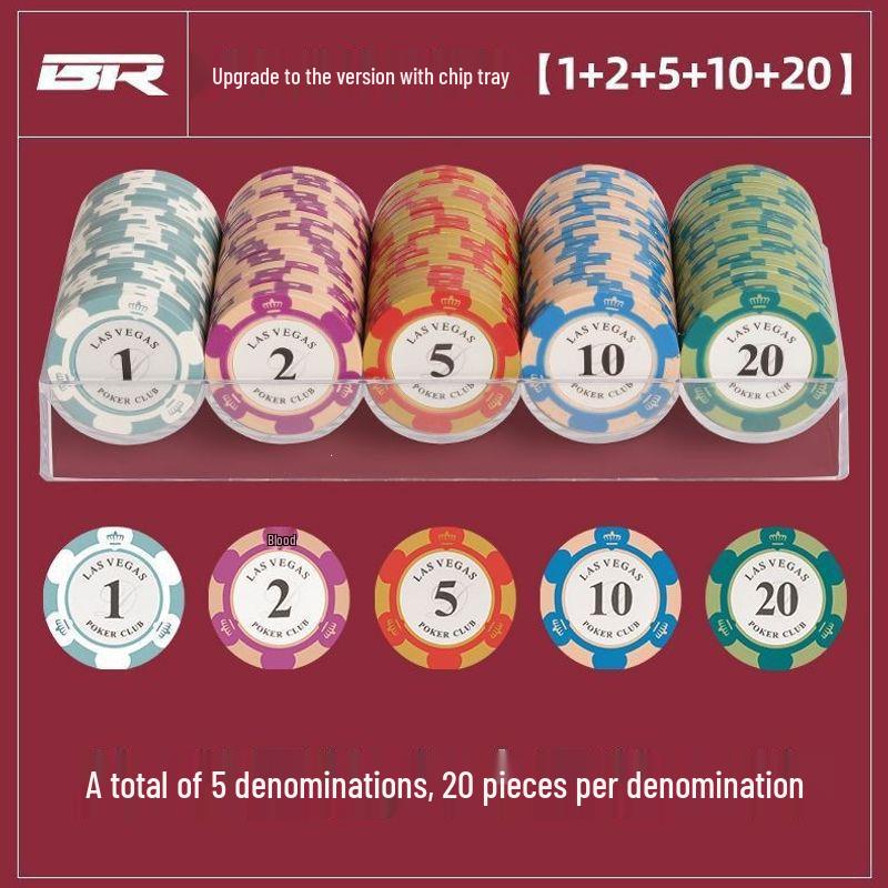 Set di Fiches per la Sala Mahjong e Giochi di Carte del Texas