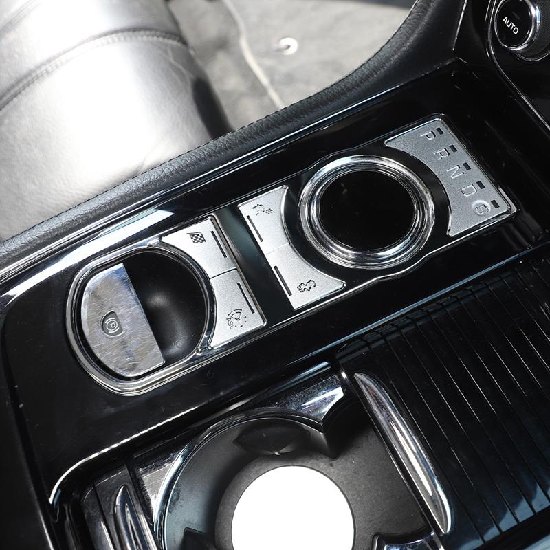 For Jaguar XF 2008-2015 XJ 2010-2019 Aluminum Alloy Car Shift Button Frame Decorative Sticker Car Interior Accessories ZZ7