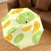1PC Lemon Lime Automatic Open/Close Umbrella with Windproof, 8-Rib Sturdy Canopy, Durable Ribs, Fashionable Design, Outdoor Accessory, Fun Prin, Holid