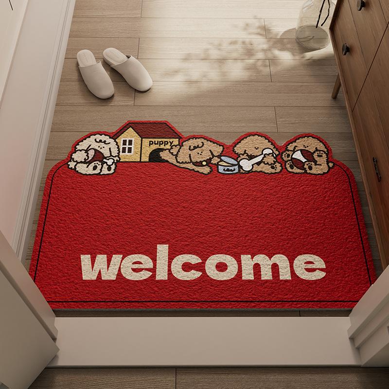 Light Luxury Home Floor Mat Door Entry Floor Mat Can Be Cut Silk Ring Floor Mat, Dirt-Resistant And Easy To Take Care Of Floor Mat Non-Slip Mat