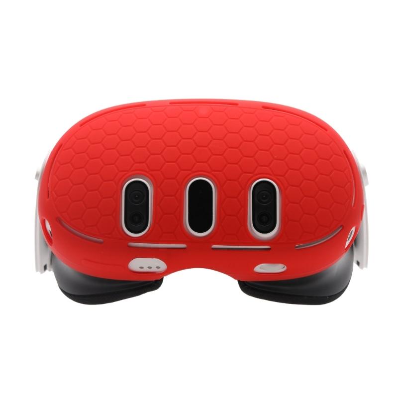 Silicone Protective Cover for Meta Quest 3 Accessories VR Anti-scratch Protection Case for Meta Quest3 Sweat-Proof Shell красный