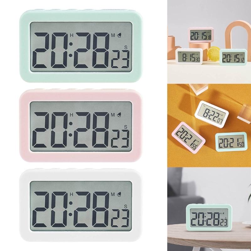 Elegant LCD Display Clock Digital Alarm Clock Fashionable Bedroom Alarm Clock