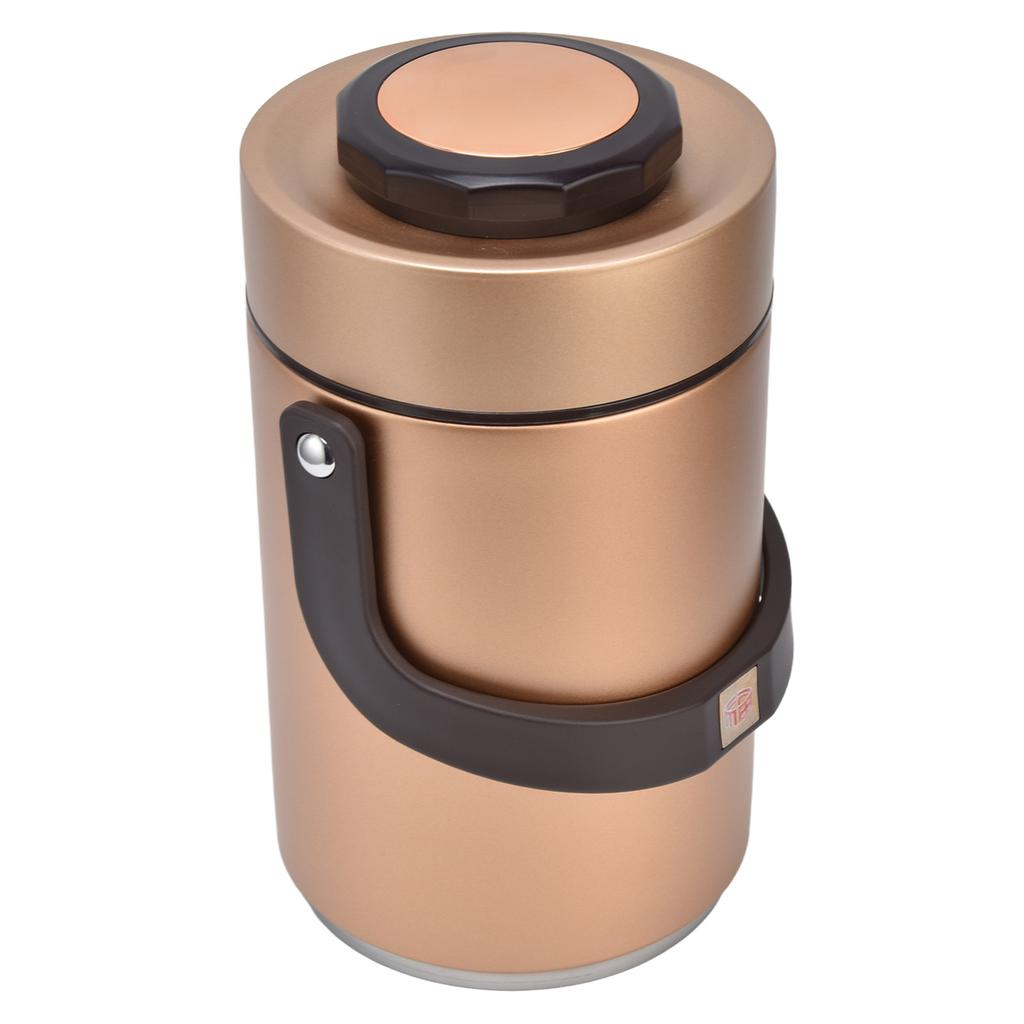 2.3L Vacuum Lunch Box 304 Stainless Steel 3 Layers Prevent Leakage Insulated Food Container for