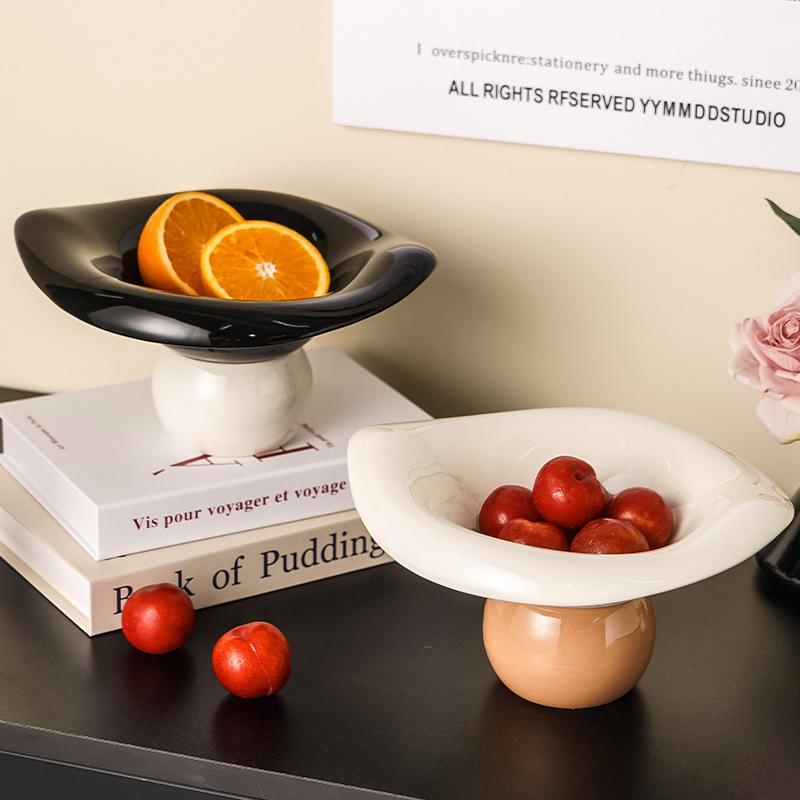 Lotus leaf-shaped fruit tray, high-value fruit basket, household candy display tray tray