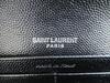 Authentic Saint Laurent YSL Silver YSL Motif Black Leather Long Flap Wallet #a875  Refurbished