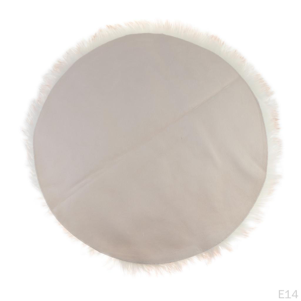 Warm Round Soft Area Rugs Bedroom Balcony Shaggy Rug Carpet, Artificial Carpet for