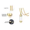 Memorial Jewelry Necklace with High Polish Sturdy Stainless Steel Materials and Glass Pendant for Hair Keepsakes