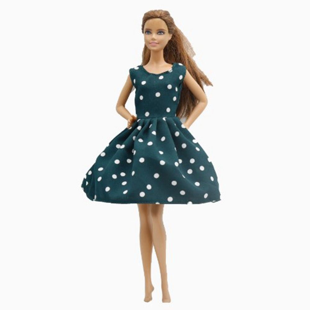 Fashion Polka Dot Skirt Handmade Casual Wear Striped Dresses Girl Gift DIY Accessories Girl Dresses Clothes for 30cm
