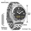 NORTH EDGE Men's Sports Digital Watches Business Luxury Watch For Men Waterproof 50M Altimeter Barometer Compass Luminous Clock