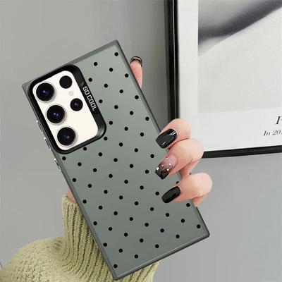 Phone Cover Case for Samsung Galaxy S22 Ultra S20 FE S21 S24 FE Note 20 Ultra S25Edge S23 S25 INS Polka Dot Small Fresh