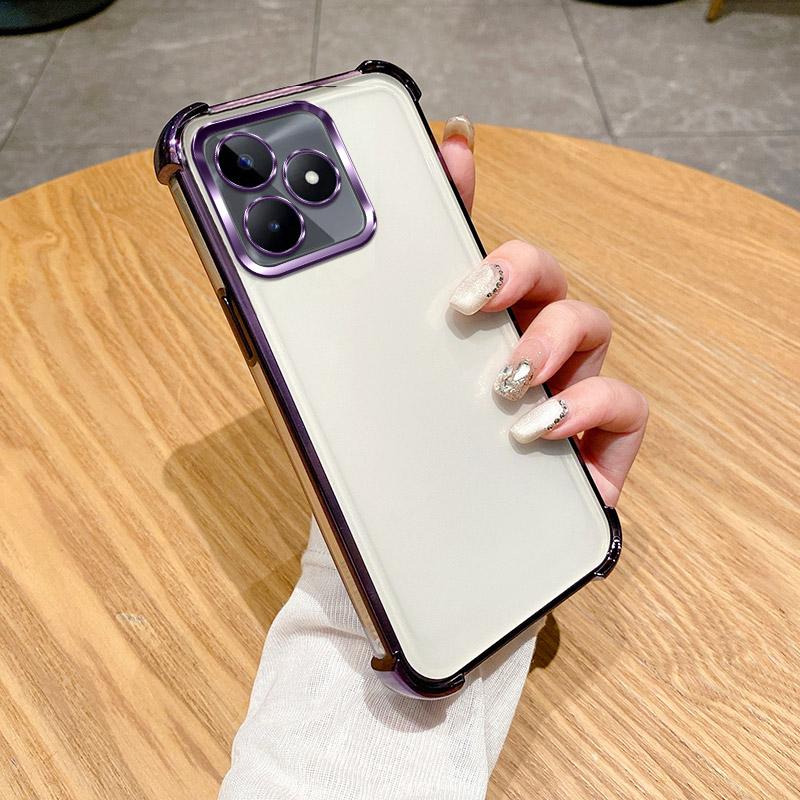 Für Realme C63 Hülle Realme C53 Handyhülle Realme C61 C51 Note50 Note60 Realme Narzo N63 Narzo N53 Stoßfeste Galvanisierte Rückseite