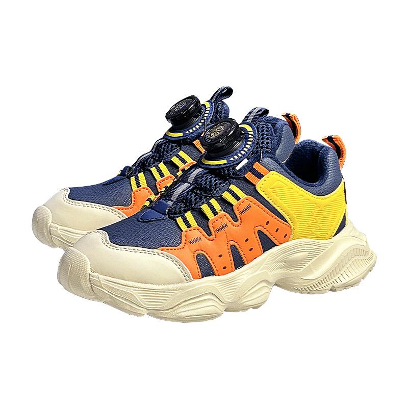Hot Selling Children Casual Shoes Winter Warm Rotating Buckle Outdoor Sports Shoes Breathable Thick Soled Walking Shoes for Kids
